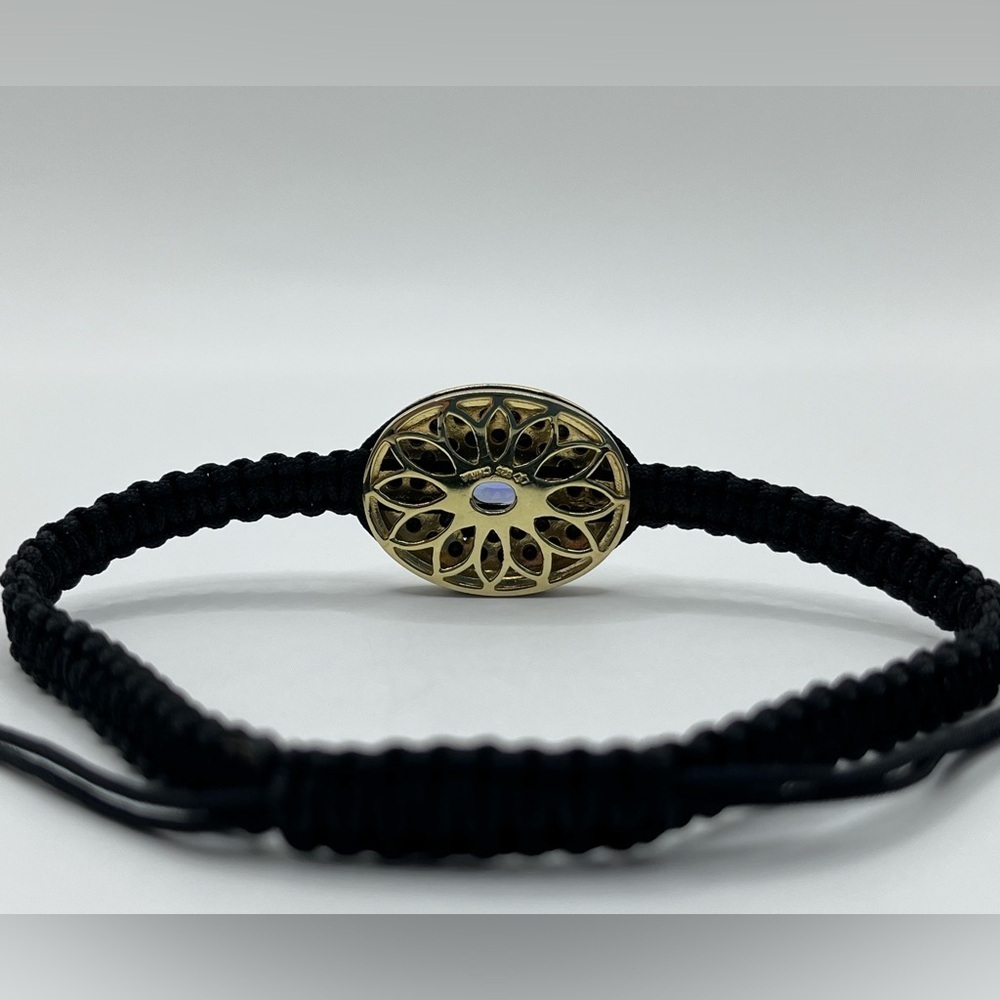 Genuine Tanzanite & Black Spinel Adjustable Bracelet - Picture 3 of 3